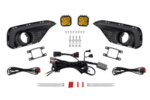 SS3 Add-On Fog Lamp Kit for 2024 Ford Mustang EcoBoost Yellow Pro Diode Dynamics
