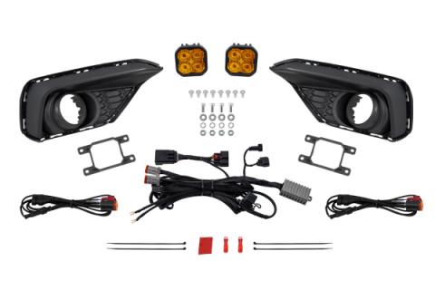SS3 Add-On Fog Lamp Kit for 2024 Ford Mustang EcoBoost Yellow Max Diode Dynamics