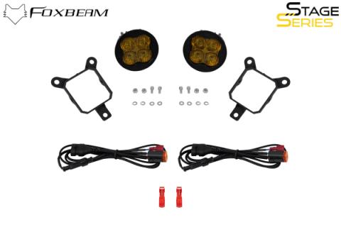 SS3 SAE/DOT Type Y Fog Light Kit Yellow (3000K) Max (38.5 watts) Yellow SAE Fog Diode Dynamics