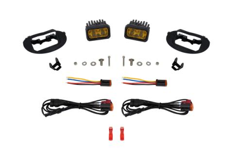 SSC2 LED Fog Light Kit for 2008-2010 Honda Odyssey, Yellow (3000K) Pro Yellow SAE Fog Diode Dynamics
