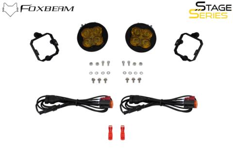 SS3 SAE/DOT Type NO Fog Light Kit Cool White (6000K) Max (38.5 watts) White SAE Fog Diode Dynamics