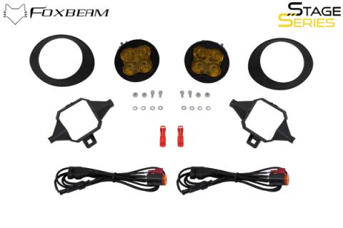 SS3 SAE/DOT Type TS Fog Light Kit Cool White (6000K) Pro (36 watts) White SAE Fog Diode Dynamics