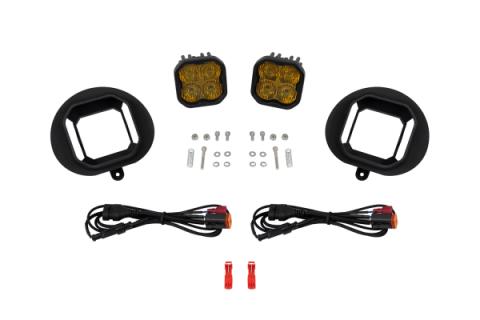 SS3 SAE/DOT Type DR Fog Light Kit Yellow (3000K) Sport (14.5 watts) Yellow SAE Fog Diode Dynamics