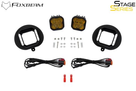 SS3 SAE/DOT Type DR Fog Light Kit Cool White (6000K) Pro (36 watts) White SAE Fog Diode Dynamics