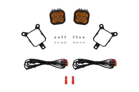 SS3 SAE/DOT Type YS Fog Light Kit Yellow (3000K) Max (38.5 watts) Yellow SAE Fog Diode Dynamics