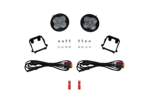 SS3 SAE/DOT Type Forester Fog Light Kit Cool White (6000K) Pro (36 watts) White SAE Fog Diode Dynamics