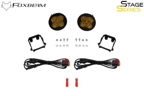SS3 SAE/DOT Type Forester Fog Light Kit Yellow (3000K) Max (38.5 watts) Yellow SAE Fog Diode Dynamics