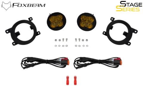 SS3 SAE/DOT Type Rav4 Fog Light Kit Cool White (6000K) Sport (14.5 watts) White SAE Fog Diode Dynamics