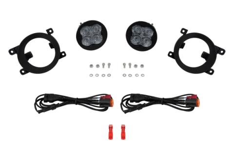 SS3 SAE/DOT Type Rav4 Fog Light Kit Cool White (6000K) Max (38.5 watts) White SAE Fog Diode Dynamics