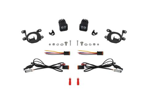 SSC1 LED Fog Light Kit for 22-24 Lexus NX350h, White SAE Fog Diode Dynamics