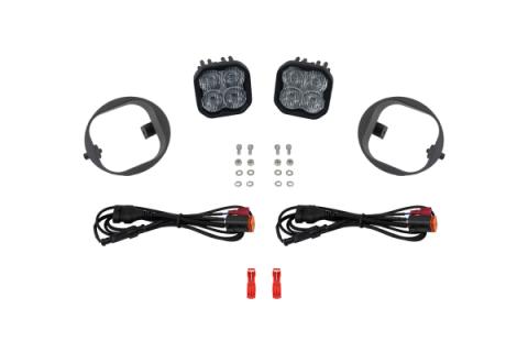 SS3 LED Fog Light Kit for 09-11 Honda Element, Max White SAE Fog Diode Dynamics