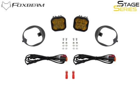 SS3 LED Fog Light Kit for 09-11 Honda Element, Max Yellow SAE Fog Diode Dynamics