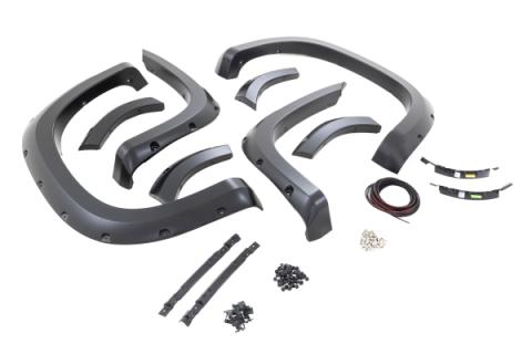 Traditional Pocket Fender Flares Flat Black Chevy Silverado 1500 (19-23) Rough Country