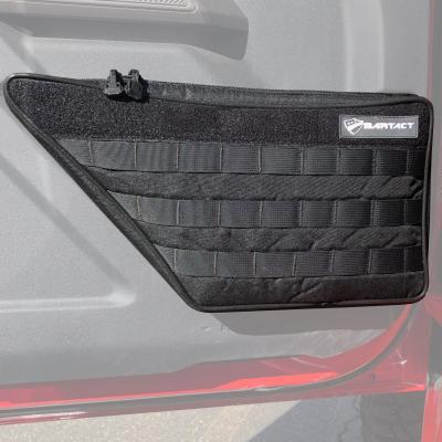 Door Organizer Pouch for Ford Bronco 2021-2024 Door Pair of 2 Driver and Passenger Side Lower Area (Pat Pending) Black/White Patch Bartact