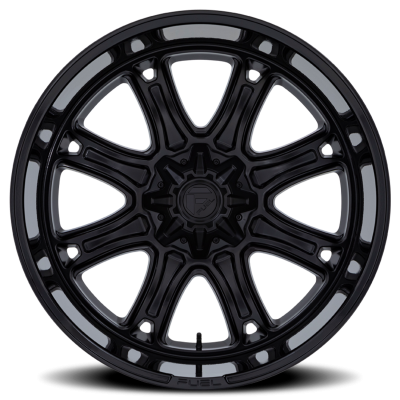 Aluminum Wheels 20X10 Darkstar FC853MB 5 On 114.3/5 On 127 Matte Black/Gloss Black Lip 78.1 Bore -18 Offset Fuel Off Road Wheels