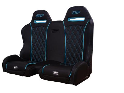 CAN AM Maverick X3 Bench Seat For 17-Up Maverick X3 Direct Bolt in Black/Black HIJACK Series HSP Seats