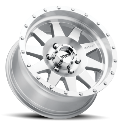Aluminum Wheels 20x9 The Standard MR301 Bolt Pattern 6 On 139.7 Offset 18 Lip Size 1.85 Machined SL Clear Coat Method
