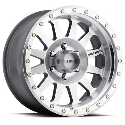 Aluminum Wheels 17x8.5 Double Standard MR304 Bolt Pattern 6 On 135 Offset 0 Lip Size 2.6 Machined SL Clear Coat Method