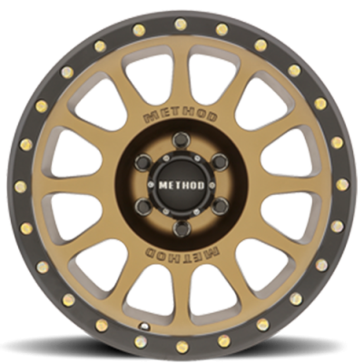 Aluminum Wheels 17x8.5 NV MR305 Bolt Pattern 6 On 135 Offset 0 Lip Size 1.3 Method Bronze BRZ Black Street Loc Method