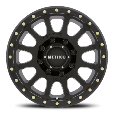 Aluminum Wheels 18x9 NV HD MR305 Bolt Pattern 8 On 165.1 Offset 18 Lip Size 1.38 Matte Black MB Method