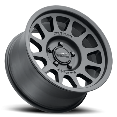 Aluminum Wheels 17x7.5 Bead Grip MR703 Bolt Pattern 5 On 130 Offset 50 Lip Size 0.87 Matte Black MB Method