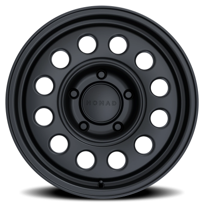 Aluminum Wheels 17x8.5 501SB Convoy Satin Black 5 On 127 Bolt Pattern 78.1 Bore 0 Offset Nomad Wheels