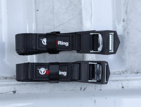1 Inch x 12' Lashing Cargo Strap 2 Pack Bullring