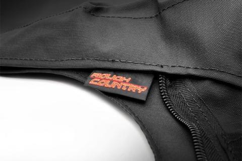 Jeep Wrangler YJ Replacement Soft Top Black 87-95-Half Steel Doors Rough Country