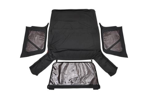 Jeep Replacement Soft Top Black 97-06 TJ Wrangler Full Steel Doors Rough Country