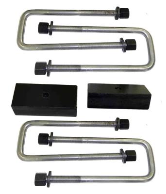 Rear Lift Block and U-Bolt Kit Heavy Duty 1 Inch For 07-13 Tundra SuspensionMaxx