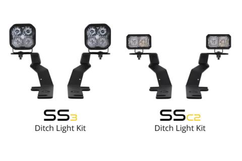 Stage Series 2 Inch LED Ditch Light Kit for 2015-2020 Ford F-150, Sport Yellow Combo
