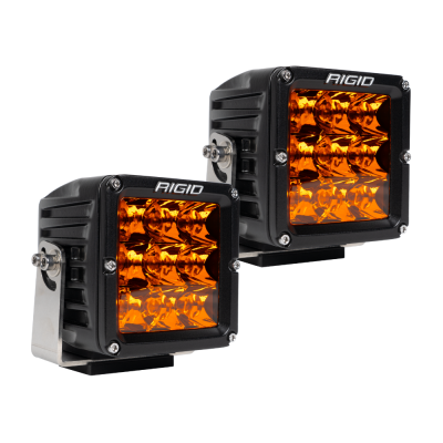 LED Light Pods D-XL Amber PRO Pair Surface Mount Brackets and Hardware Vibration Dampeners Wire Harness &amp; Switch Rigid Industries