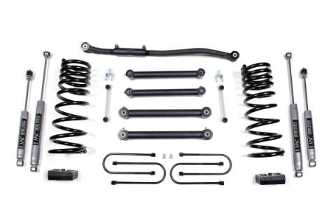 3 Inch Lift Kit Dodge Ram 2500 03-13 &amp; 3500 03-12 4WD Gas 4 Inch Axle Fox 2.0 Performance Shocks