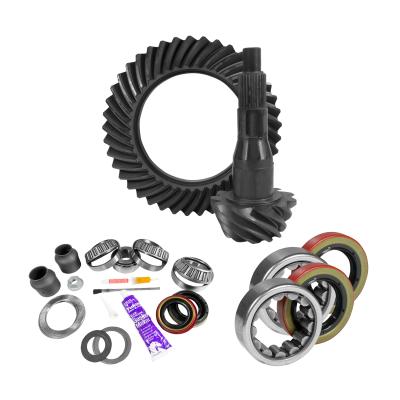 9.75 inch Ford 3.73 Rear Ring and Pinion Install Kit 2.53 inch OD Axle Bearings and Seal Yukon Gear &amp; Axle