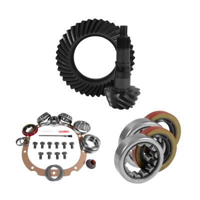 8.8 inch Ford 3.55 Rear Ring and Pinion Install Kit 2.25 inch OD Axle Bearings and Seals Yukon Gear &amp; Axle