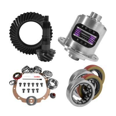 8.8 inch Ford 3.31 Rear Ring and Pinion Install Kit 28 Spline Positraction 2.25 inch Axle Bearings Yukon Gear &amp; Axle