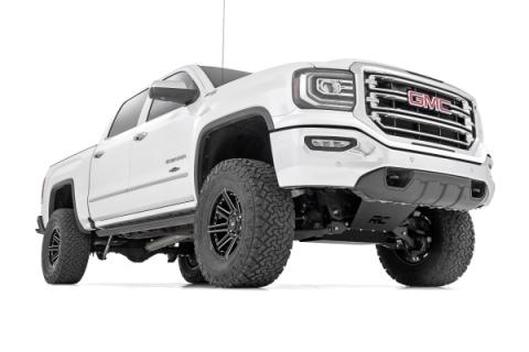 7 Inch Stamped Steel LCA Lift Kit Forged UCA Bracket N3 Struts Silverado/Sierra 1500 (16-18) Rough Country