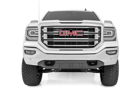 7 Inch Stamped Steel LCA Lift Kit Forged UCA Bracket M1 Struts/M1 Silverado/Sierra 1500 (16-18) Rough Country