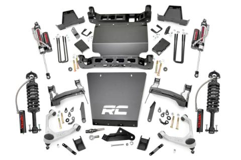 7 Inch Stamped Steel LCA Lift Kit Forged UCA Bracket Vertex Silverado/Sierra 1500 (16-18) Rough Country