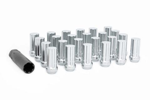 Lug Nut Set M12x1.25 24 Qty Chrome Rough Country
