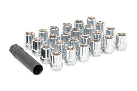 M12 x 1.5 Lug Nut Set of 24 Chrome Open End Rough Country