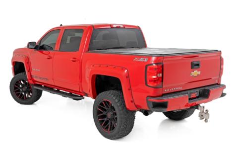 OV2 Running Boards Side Step Bars Crew Cab Silverado/Sierra 1500/2500HD/3500HD (07-19 &amp; Classic) Rough Country