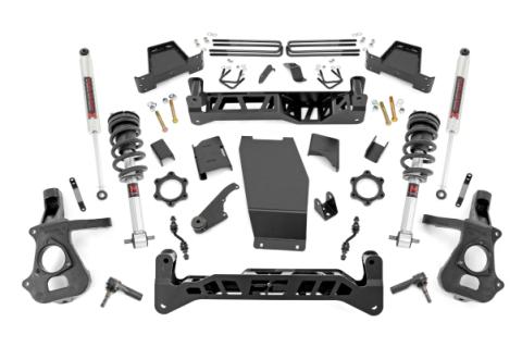 7 Inch Lift Kit Alum/Stamp Steel M1/M1 Silverado/Sierra 1500 (14-18 &amp; Classic) Rough Country