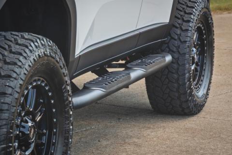 Oval Nerf Steps Black Toyota Land Cruiser 4WD (2024-2026) Rough Country