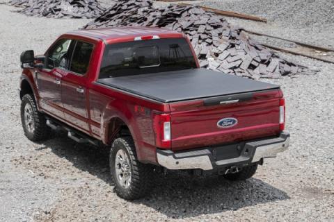 Soft Tri-Fold Bed Cover 6 Foot 10 Inch Bed Ford F-250/F-350 Super Duty (17-26) Rough Country