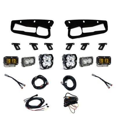 Squadron 2.0 Sport/S2 Sport/S2 Sae Sportman Fog Pocket Light Kit Ford 2021-27 Bronco 2022-24 Bronco Raptor w/ Steel Bumper Baja Amber Toggle Baja Designs