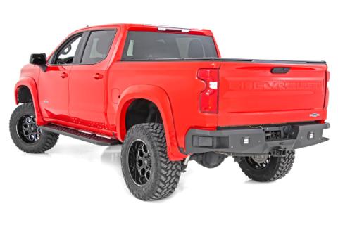 RPT2 Running Boards Crew Cab Black Silverado/Sierra 1500/2500HD/3500HD (19-26) Rough Country