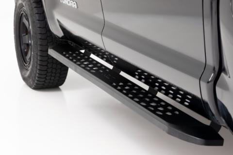 RPT2 Running Board Crew Cab Black Toyota Tundra 2WD/4WD (2007-2021) Rough Country