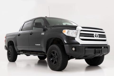 RPT2 Running Board Crew Cab Black Toyota Tundra 2WD/4WD (2007-2021) Rough Country