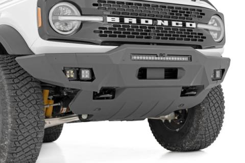 Front Bumper Modular Full Wings Amber DRL Ford Bronco 4WD (2021-2025) Rough Country